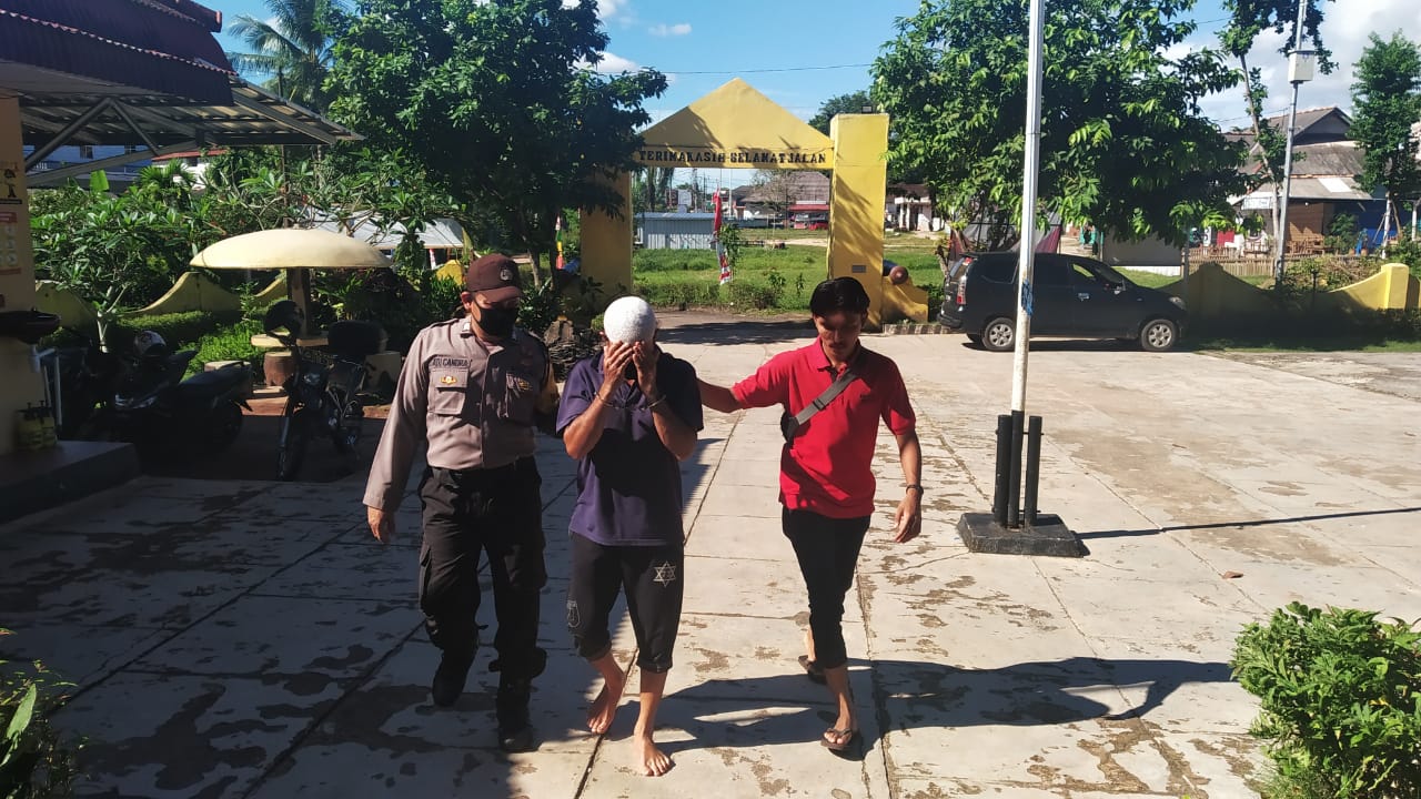 Pelaku Penganiayaan di Lokasi Tambang Jalan Raya Puput Serahkan Diri ke Polsek Toboali