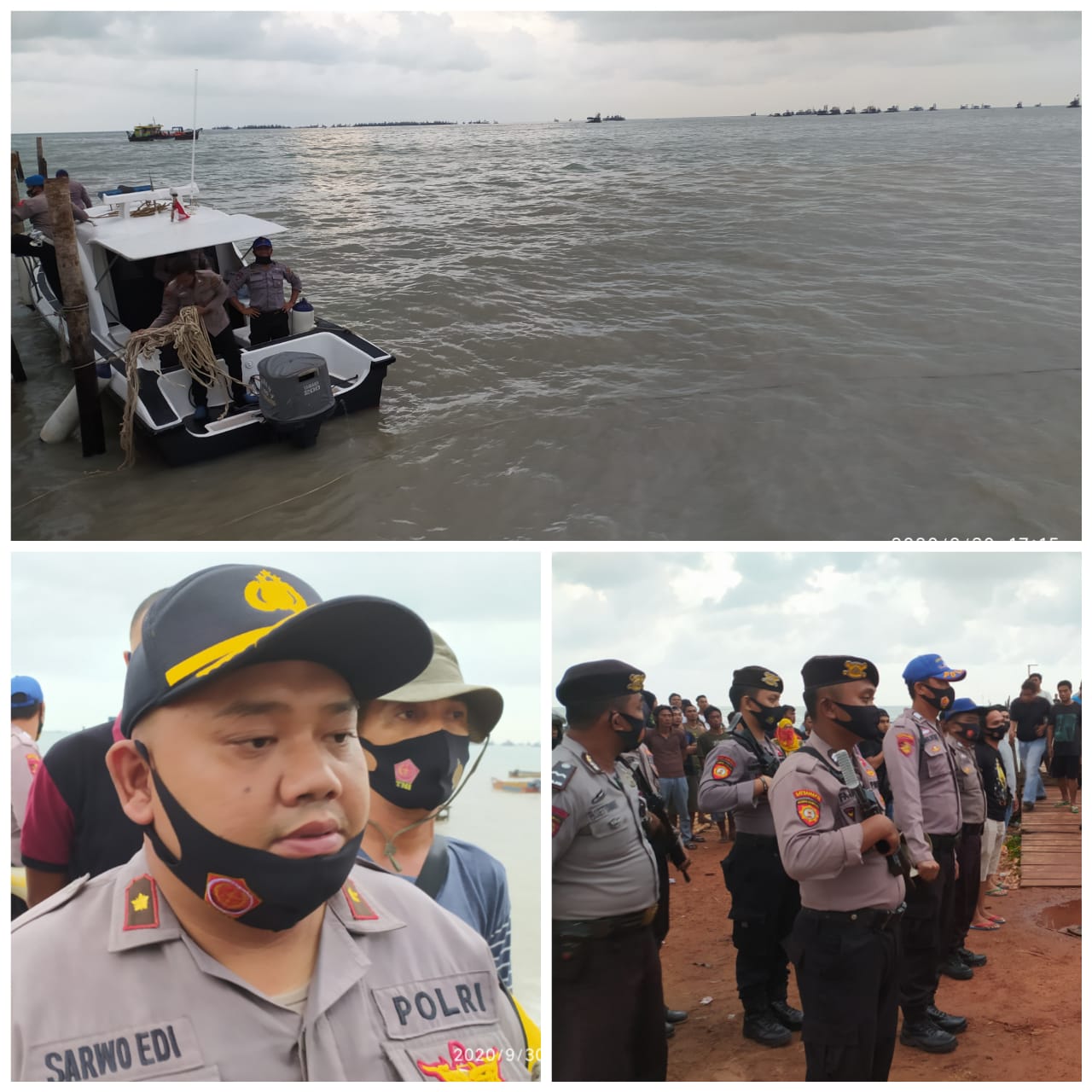 Aktivitas Tambang Laut Jenis PIP Diperairan Sukadamai Toboali Distop Polisi