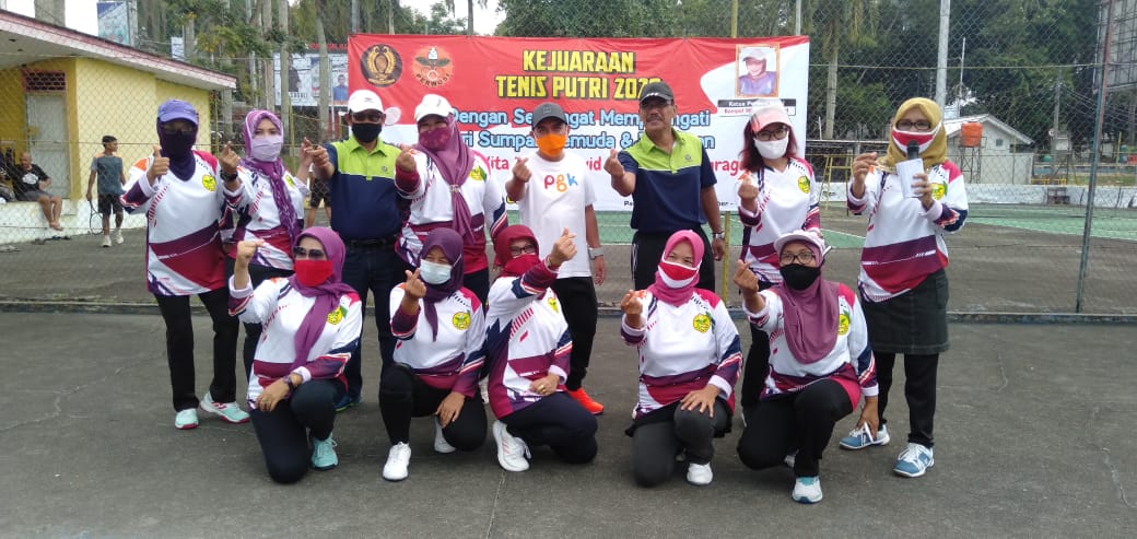 Resmikan Kejuaraan Tenis Putri Tahun 2020, Molen : PERWOSI Babel Penggerak Olahraga Wanita