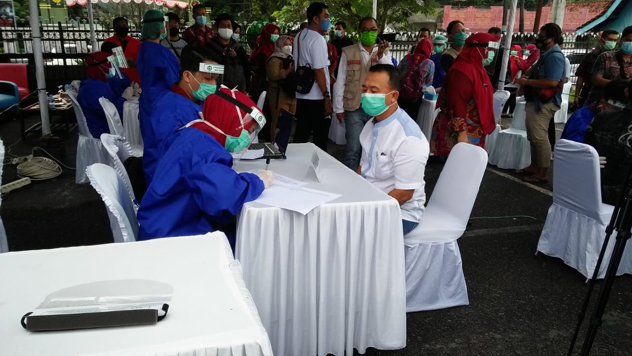 Wartawan Bangka Kecewa Saat Liputan Vaksinasi Covid-19 Perdana, Ini Penyebabnya.