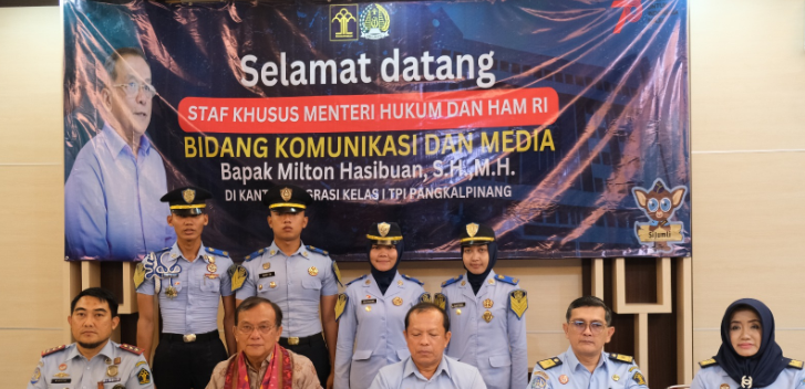 Stafsus Menteri Tinjau dan Berikan Penguatan Reformasi Birokrasi pada UPT di lingkungan Kemenkumham Babel