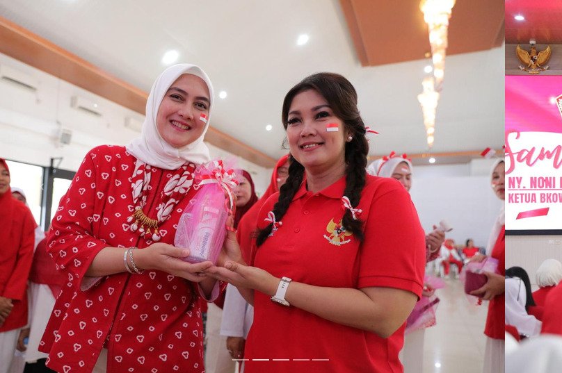 BKOW Babel dan Bhayangkari Semarakkan HUT ke-81 RI dengan Senam dan Lomba
